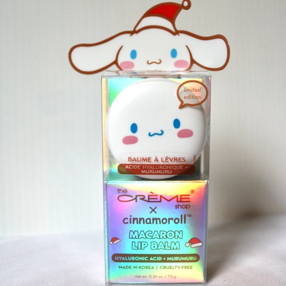 Hello Kitty Cinnamoroll Lip Balm 4 Piece Face Mask Sanrio Ltd Edition Christmas - Picture 4 of 6